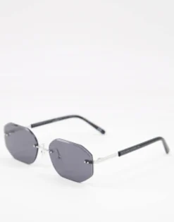 Design 90S Retro Rimless Sunglasses In