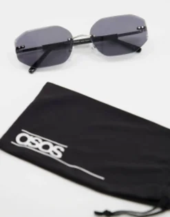 Design 90S Retro Rimless Sunglasses In