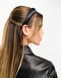 Design Satin Lightly Padded Headband In