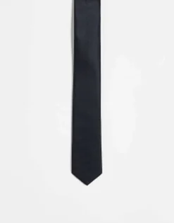 Design Satin Skinny Tie In