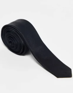 Design Satin Skinny Tie In
