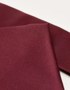 Design Satin Slim Tie And Pocket Square In