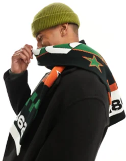 Design Scarf With Football Inspired Design In Multicolour