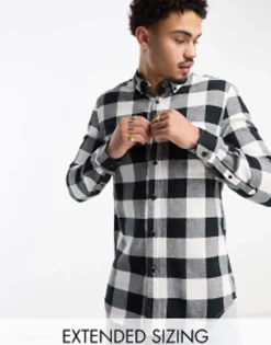 Design Shirt In And White Buffalo Check