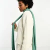 Design Skinny Knit Scarf In Dark