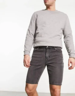 Design Skinny Regular Length Denim Shorts In Wash