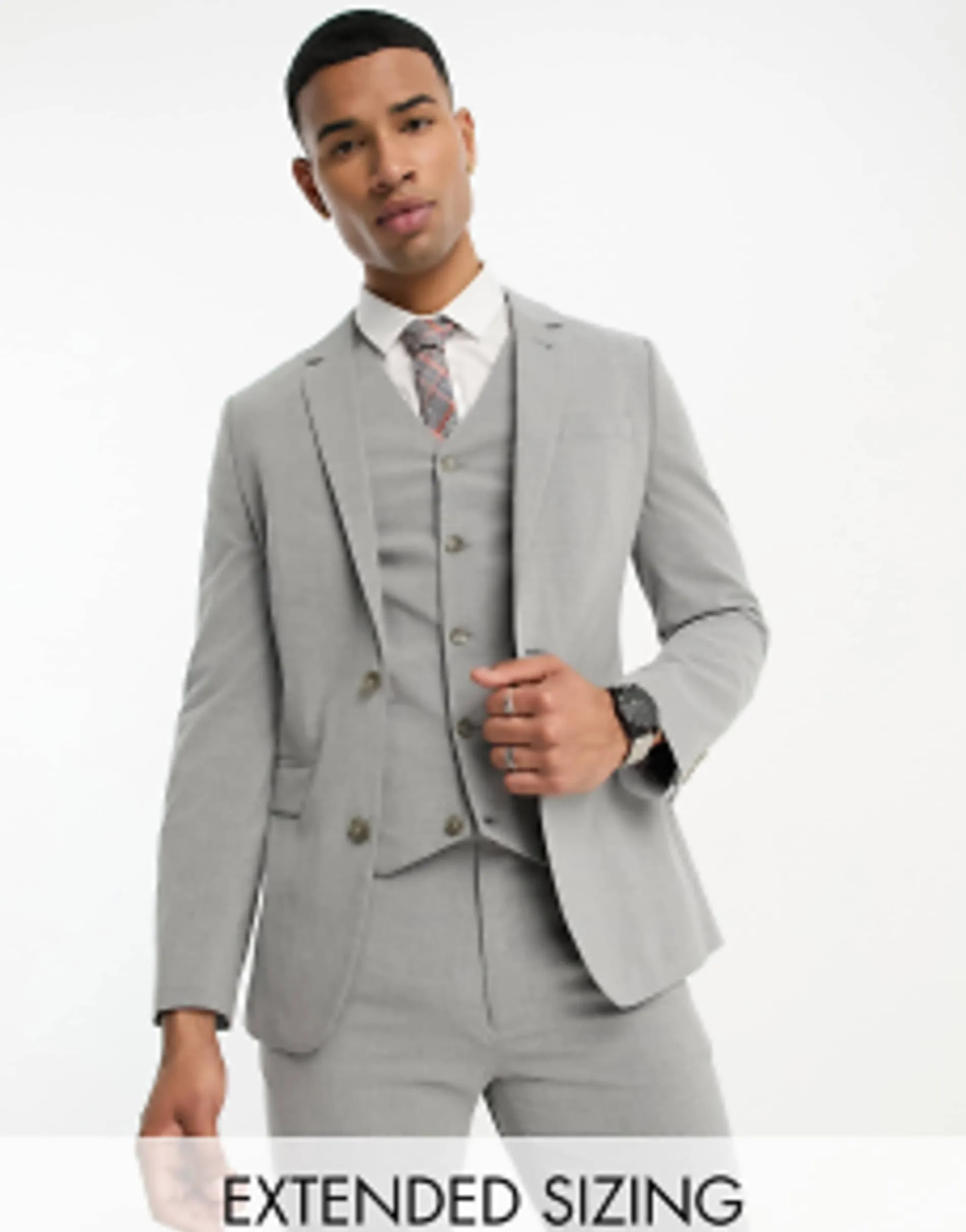 Design Skinny Suit In Grey