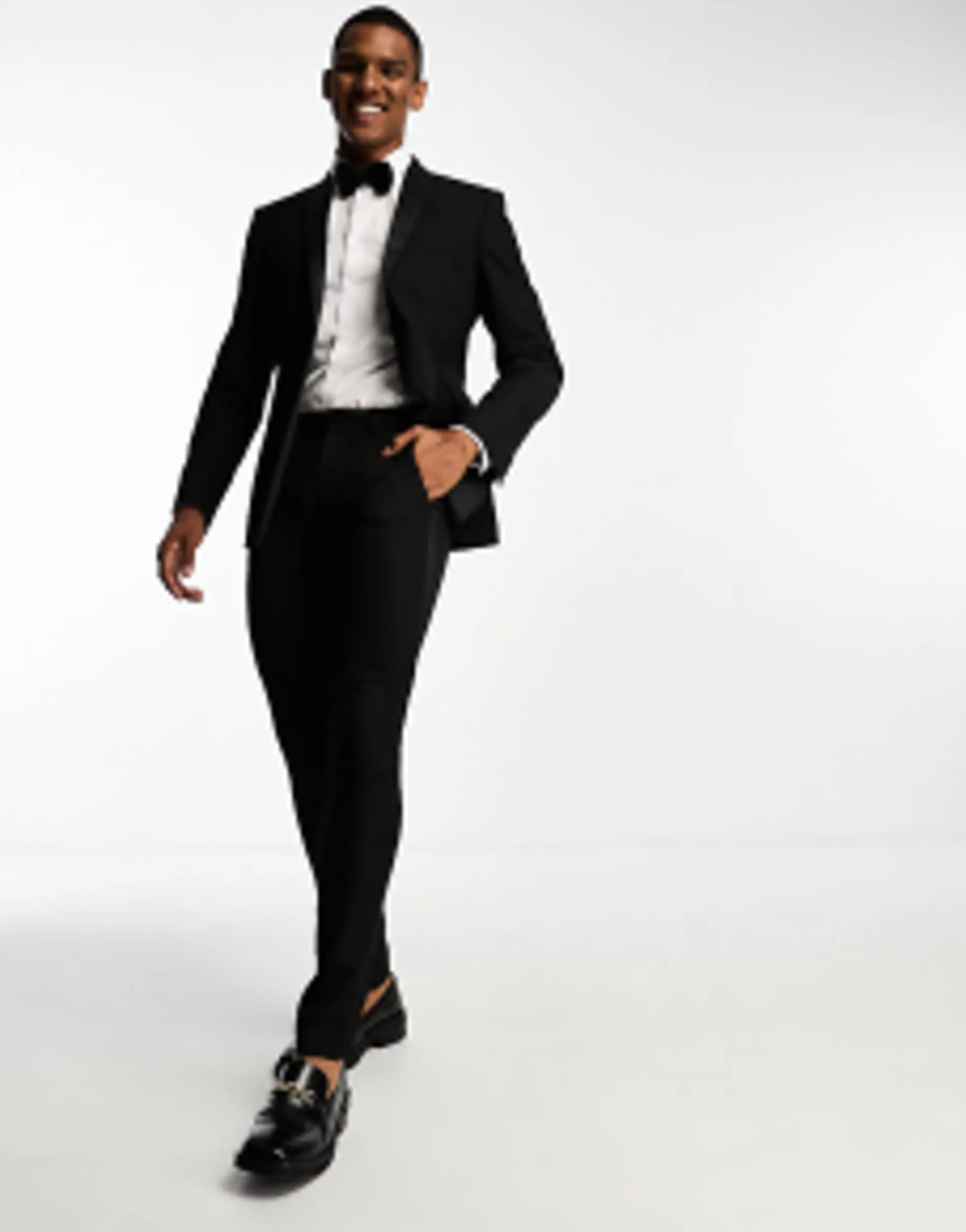 Design Skinny Tuxedo In Black
