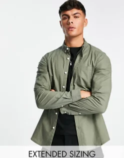 Design Slim Fit Oxford Shirt In