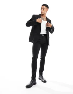 Design Slim Suit In Black