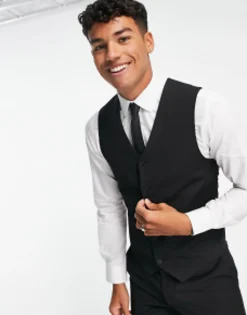 Design Slim Suit In Black
