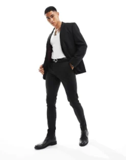 Design Slim Suit In Black