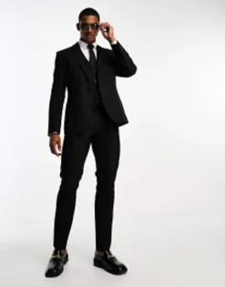 Design Slim Suit In Black