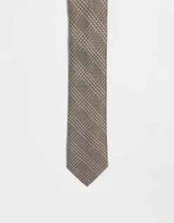 Design Slim Tie In Check