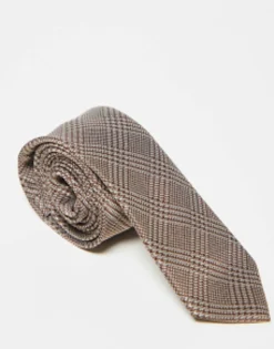 Design Slim Tie In Check