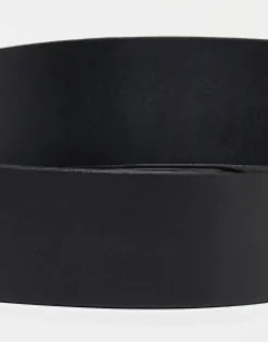 Design Smart Leather Belt With Gold Buckle In
