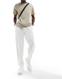 Design Smart Oversized Tapered Fit Trousers In
