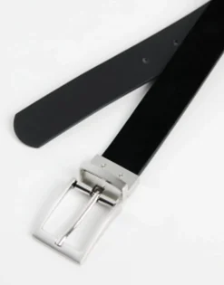Design Smart Reversible Belt In And Suede Faux Leather