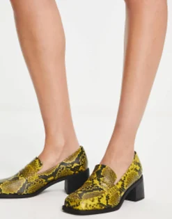 Design Stanford Smart Mid Heeled Loafers In