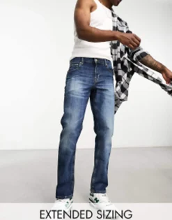 Design Stretch Slim Jeans In Vintage Dark Wash