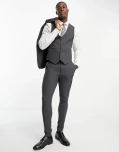 Design Super Skinny Suit Waistcoat In