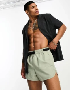 Design Swim Shorts In Short Length In Light Green