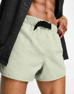 Design Swim Shorts In Short Length In Light Green