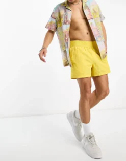 Design Swim Shorts In Short Length With Thick Waistband In
