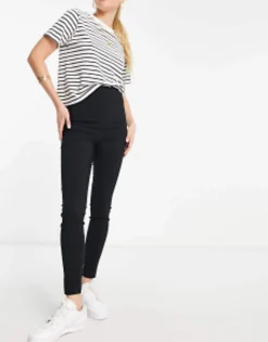Design Tall High Waist Trousers Skinny Fit In