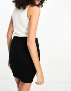 Design Tall Jersey Pencil Mini Skirt In