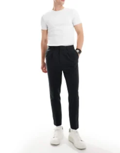 Design Tapered Smart Trousers In