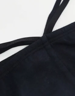 Design Thong With Strapping And Chain Detail