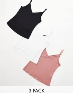 Design Ultimate Cami With V-Neck In 3 Pack Save