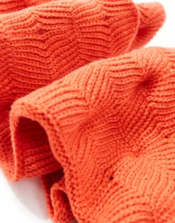 Design Warped Scarf In Warm Knit