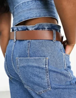 Design Wavy Buckle Waist And Hip Jeans Belt In