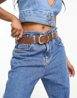 Design Wavy Buckle Waist And Hip Jeans Belt In