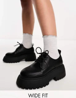 Design Wide Fit Mars Lace Up Loafer In