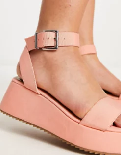 Design Wide Fit Tati Flatform Sandals In