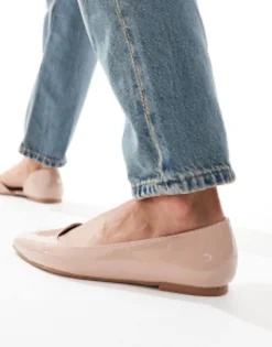Design Wide Fit Virtue D'Orsay Pointed Ballet Flats In