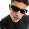 Design Wrap Around Racer Sunglasses In Matte
