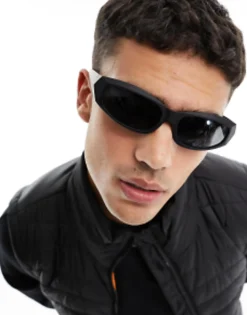 Design Wrap Around Racer Sunglasses In Matte