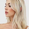 Designb London Double Row Headband In