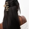 Designb London Irregular Metal Hair Claw In