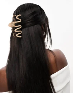 Designb London Irregular Metal Hair Claw In