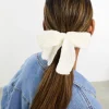 Designb London Knitted Bow Hair Tie In