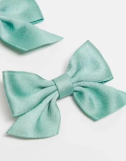 Designb London Pack Of 2 Bow Hair Clips In