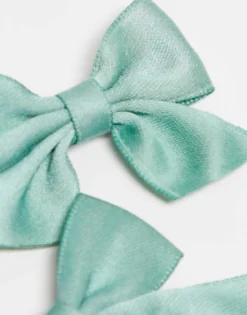 Designb London Pack Of 2 Bow Hair Clips In