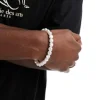 Faded Future Elasticated Bracelet In White