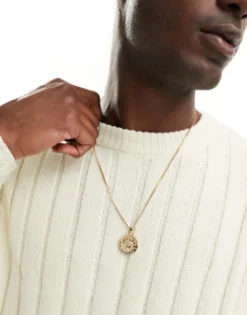 Faded Future St Christopher Coin Pendant In