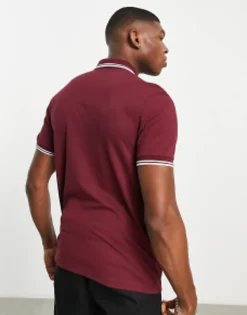 Fred Perry Twin Tipped Logo Polo In